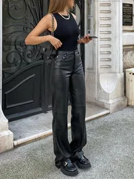 soerte leather wide straight pants 最初期 soerte leather wide straight pants 最初期