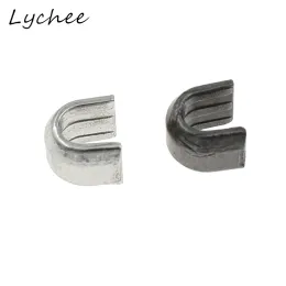 Lychee 150pcs 5# Hochwertige U -förmige Metall Reißverschluss Up Stopper DIY NEWING BRÜFKETTE Pants Reißverschluss Accessoires