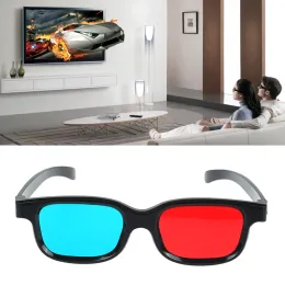 1/3pcs Universal Black Frame Red Blue Cyan Anaglyphe 3D -Brille billige 3D -Brille für LED -Projektor Filmspiel DVD