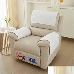 Chair Covers Ers 3Pieces Seater Sofa Headrest Non-Slip Waterproof Protection For Wide Applications Drop Delivery Home Garden Textiles Ot9Uf