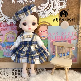 NEW Mini Dolls Princess Clothes BJD Student Girl Doll Toys For Girls Kids Gifts Cute Baby OB11 Surprise Girl Toy Cute Free 16cm