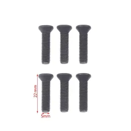 6/20pcs M5 M6 22 mm linke Förderschraube für die Linkskabine für UNF -Bohrer Chuck Shank Adapter Schraube Holzbohrmaschine -Bohrwerkzeugzubehör