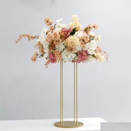 Dekoracja imprezy Ilk Phragmites Hydrangea Ball Artificial Silk Flower Table Centerpies do upuszczania dostawy domowy ogród świąteczny DHHV5