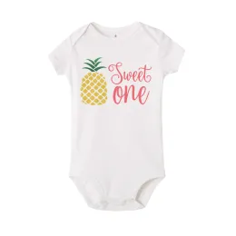 Süße One Donut Baby BodySuit Shirt Baby Geburtstagsfeier süße Donut -Bodysuits Kleinkind Girls Playsuit Kurzarm