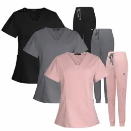 surgical Uniforms Woman Enfermera Accesorios Hospital Operating Room Mens Scrubs Work Wear Health Service Nursing Clothes Unisex z9F4#