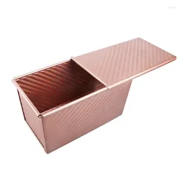 Storage Bottles Baking Pullman Loaf Pan With Cover Bread Lid Nonstick Rectangle Corrugated Toast Box For Oven Dough Cavity Retail