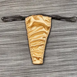 Sommart tunna trosor för kvinnor Ice Silk Thong Sexig underkläder Kvinnors underkläder vikta svampkantsspetsar för flicka