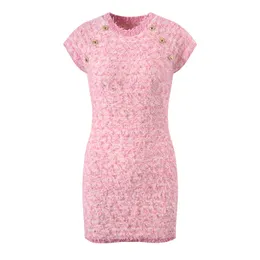 326 2024 Milan Runway Kleid Frühling Sommer Ärmellose Marke Gleichen Stil Damen Kleid Mode Hohe Qualität YL