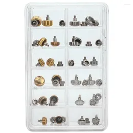 Spoons 48PCS Watch Crowns Waterproof Replacement Assorted Repair Tools With Box