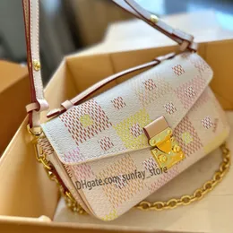 No início da primavera, verão, nova cor Metis Mini Pochette Message Message Saco com Cadeia Leste Oeste Pastel Colorway Bolsa de luxo Crossbody Luxury Women Ombro Bolsa Designer Purse