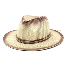 Stingy Brim Hats 2022 Elegant Tassel Beach For Women Holiday Ladies Sun Hat Summer St Uv Protection Foldable Travel Drop Del Dhgarden Dhoxq