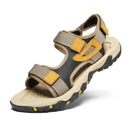 Summer Sandals Mens Big Size 3847 Outdoor Beach Casual Shoes Fashion Drop Khaki Blue 240328
