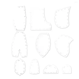 Cucchiai Memory Bear Modello Righello Set Modelli di cucito Quilting Taglio Righello (10 pollici)