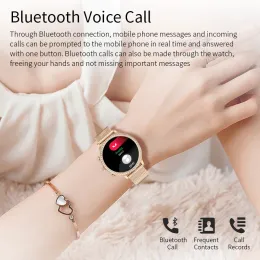 AI VOCE Assistente Smart Orologio Smart Women Bracciale Sport Dials personalizzato Blutooth Chiama la signora della pressione sanguigna Smartwatch impermeabile