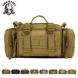 バッグSinairsoft Outdoor Package Molle Bags 3機能超軽量兵士釣りハイキングクライミングバッグヘビーデューティキャリアウエストバッグ