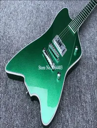 G6199 Billy Bo Jupiter Big Sparkle Metallic Green Thunderbird Электрогитара Metallic Green Накладка на гриф Корейский круглый звукосниматель Inp9280721