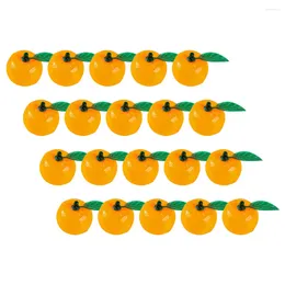 Decoração de festa 20 pcs laranja artificial decoração de casa laranjas ornamento layout cena decorações imitação adorno frutas falsas espuma pequena