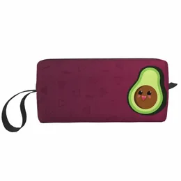 Смешная сумка для туалетных принадлежностей для авокадо для женщин фруктовый веганский косметический организатор макияжа Lady Beauty Storage Bags Dopp Kit Box x4kx#