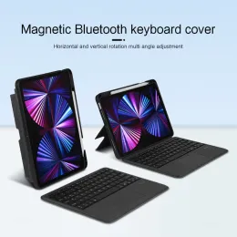 Tastiera Ajiuyu per iPad Pro 11 pollici 12,9 2022-2018 AIR 5th 4th 10.2 10th 10.9 Case Magic Smart Keyboard Cove Touchpad Backlight