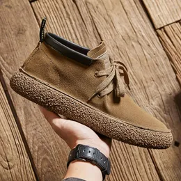 Casual skor män chaussure homme oxfords klänning modeko mocka lädermokass sneakers