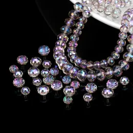 6mm 8mm Austria Crystal Beads 96 Faceted Round Loose Spacer Beads Rhinestone for Jewelry Making DIY Necklace Bracelet Earring