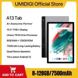 NEW ARRIVAL UMIDIGI A13 Tab Smart Tablet Android 13 8GB+128GB 10.51" FHD+ Display 7500mAh Mega Battery Unisoc T616 Cellphone