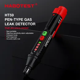 HT59 Brennbarer Gas -Leck -Detektor Erdgase Tester Hörbares Visualalarm Natural Methan Propan Tester Gasanalysator Pen