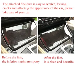 TPU Transparent film för Geely Zeek 001 2021 CAR Interiör Sticker Center Console Gear Touch Screen Back Air Outlet Door Panel