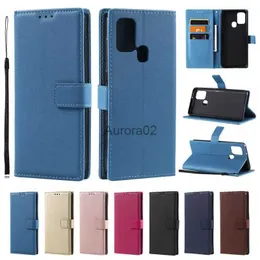 Casos de telefone celular A21S Case para Samsung Galaxy Carteira de couro Flip A 21s A217F Capa de silicone macio Fundas yq240330