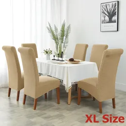 M XL Size Jacquard Chair Cover Jacquard تمتد أغطية كرسي النسيج الناعم لغرفة الطعام المطبخ ديكور منزل قابلة للغسل