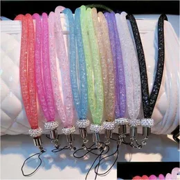 Keychains & Lanyards Long Rhinone Fishing Net Lanyard Mobile Keychain Rope Shoder Str Cord For Cell Phone Case Hanging L230314 Drop D Dhylt