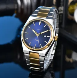 Męskie Women Tissotitys 1853 Watch Designer Luksusowy ruch kwarcowy zegarki Qualit Rozmiar 42 mm Pasku ze stali nierdzewnej Sapphire Orologio Men PRX Wristwatches #1212