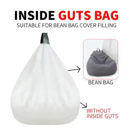 Meijuner tembel kanepe kapak astar torbası beyaz örgü bağırsak çantası dolgu olmadan /fasulye torbası kapağı mobilya kapağı için iç