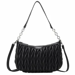 David Jes Ladies quiltade axelväska faux läderhandväskor för kvinnor 2023 Trend crossbody satchel väskor med kedjeläska rem m4eh#