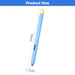 Stylus Case Renkli Yumuşak Silikon Koruyucu Kalem Kılıfı Samsung Galaxy Tab S6 Lite Tablet