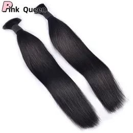 All Real fake Hair extensions with Crystal thread ST Human Hair Salon European and American fashion real hair extensions Hair Bulks