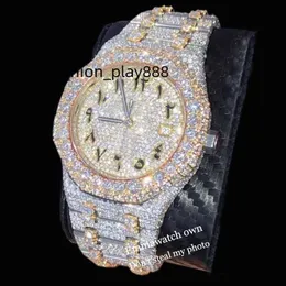 Ap Moissanite Expensive 11 Stones Styles Skeleton Watch Pass Test Mens Gold Silver 2 Tone Vvs Diamonds Shiny Watches Automatic Eta Luxury Full Iced Out Emmawatch