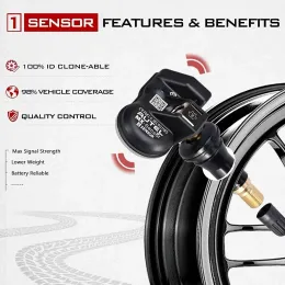 1/4/8pc Autol MX Sensore in gomma 433MHz+315 MHz 2in1mx-sensor TPMS Accessorio automobilistico per la riparazione del pneumatico TPMS Accessorio automobilistico per MaxitPMS TS501