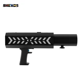 Shehds Portable Electronic Salute Cannon (Single-Loader) LED-effekt uppladdningsbar pistol Salute Machine Handheld Stage Confetti Cannon Bar Wedding DJ Celebration Party Party