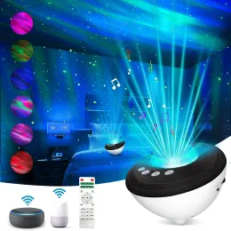 WiFi Laser Galaxy Star Projector Tuya Smart Aurora Starry Sky Weihnachtszimmer Dekor Nachtlicht LED -Lampe Google Alexa SmartLife