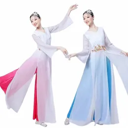 Современный танец для взрослых Классический танец женский элегантный фея новый китайский стиль одежда для национальных танцев E3g8 #