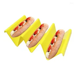 Platten Taco Halter Ständer Non Stick Straße Halter Tragbare Kuchen Racks Welle Form Pfannkuchen Regal Für Shop Restaurant