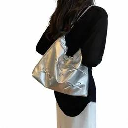 PC Bow Women's Counter Counter Facs Fi Ladies Chain Menger Bag Simple Female Handbag Based Szipper Saddle T7jt#