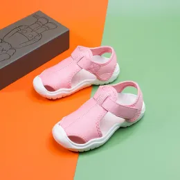 새로운 도착 여름 어린이 비치 소년 캐주얼 샌들 어린이 신발 닫힌 발가락 아기 비 슬립 스포츠 샌들을위한 유로 크기 22-33