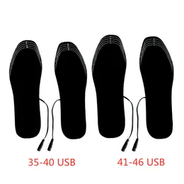 Soleggiature per scarpe riscaldate USB Donni uomini Elettrico Piede più lavabile inverno inverno Outdoor Solette termiche mantengono il tappetino per riscaldamento del piede
