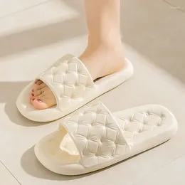 Slippers 2024 EVA Cloud Platform Shoes For Women Ladies Summer Bedroom Couples Sandals Men Slides Claquette Femme