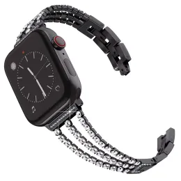 Bande di bling per cinghia Watch Apple 38 40 41mm 42 44 45 49mm Rhinestone Metal Bracciale per la serie Iwatch Ultra 8 7 SE2 6 SE 5 4 3