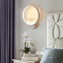 Nordic Akrilik Duvar Işıkları Okumanın Yanında Sconce Led Modern Duvar Lambası Yatak Odası Restoran Koridoru Koridor Aydınlatma Armatürü Dekor