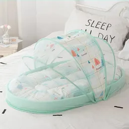 Современный стиль, складная детская москитная сетка, портативная москитная сетка для кроватки, анти-давление, защита от падения, палатка для материнской кровати, 3 шт. 240326