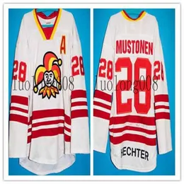 24s 2019 2020 Mężczyźni Jokerit Helsinki Ville-Valtteri Mustonen Hockey Jersey Hafted Dostosowanie dowolnego numeru i koszul